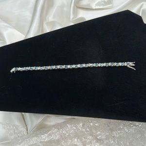 Sterling Silver and Blue Topaz Bracelet